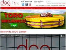 Tablet Screenshot of dcgeventos.com